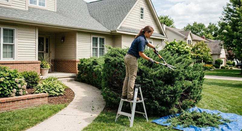 Juniper Pruning in Rockwall, TX